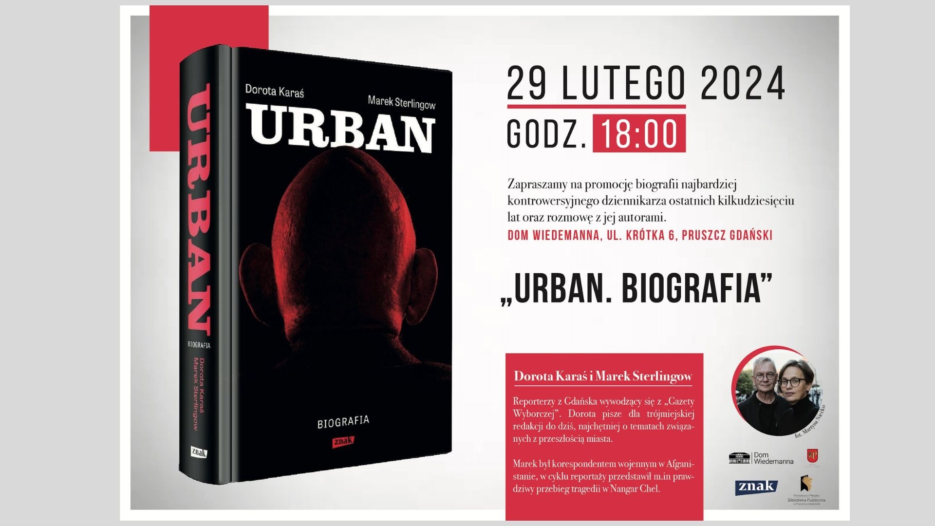 Książka „Urban. Biografia” Dorotą Karaś i Marek Sterlingow.