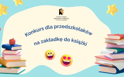 Konkurs plastyczny dla przedszkolaków „Zakładka do książki”